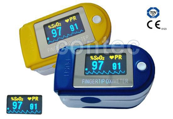 Fingertip pulse oximeter / compact 0 - 100 % SpO2 / 30 - 250 bpm | CMS50D Contec Medical Systems
