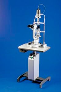 Electric ophthalmic instrument table / on casters / height-adjustable MT-365H Takagi Ophthalmic Instruments Europe