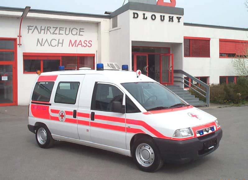 Transport medical ambulance / light van Fiat Scudo Dlouhy , Fahrzeugbau