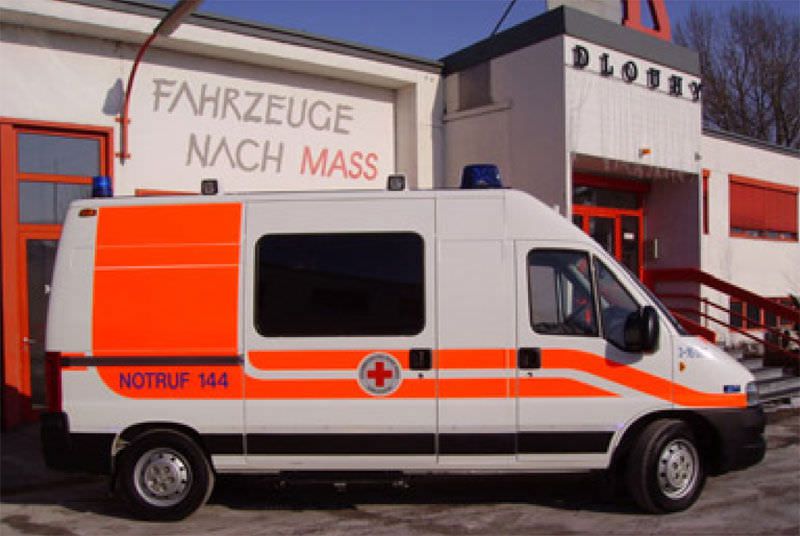 Emergency medical ambulance / van Fiat Ducato Dlouhy , Fahrzeugbau