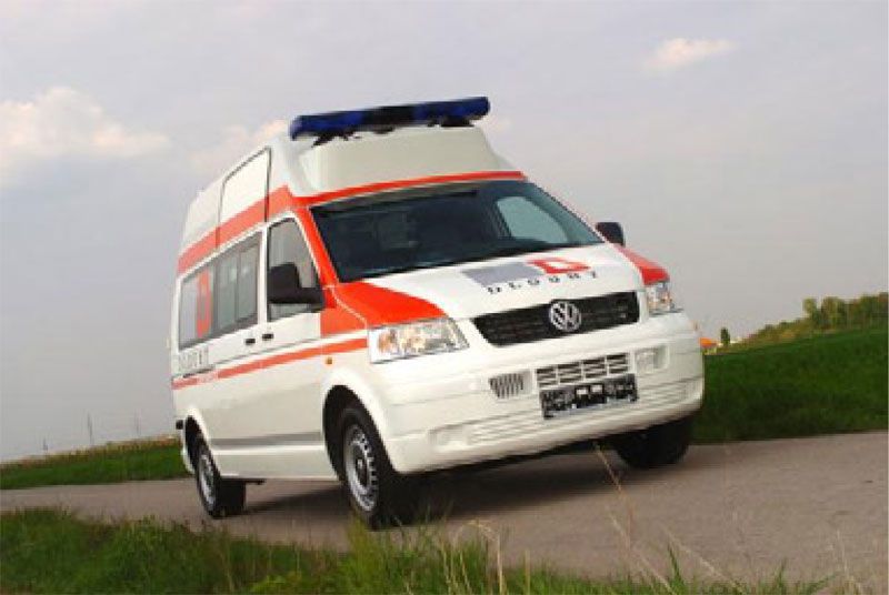 Transport medical ambulance / van VW T5 Original-HD Dlouhy , Fahrzeugbau