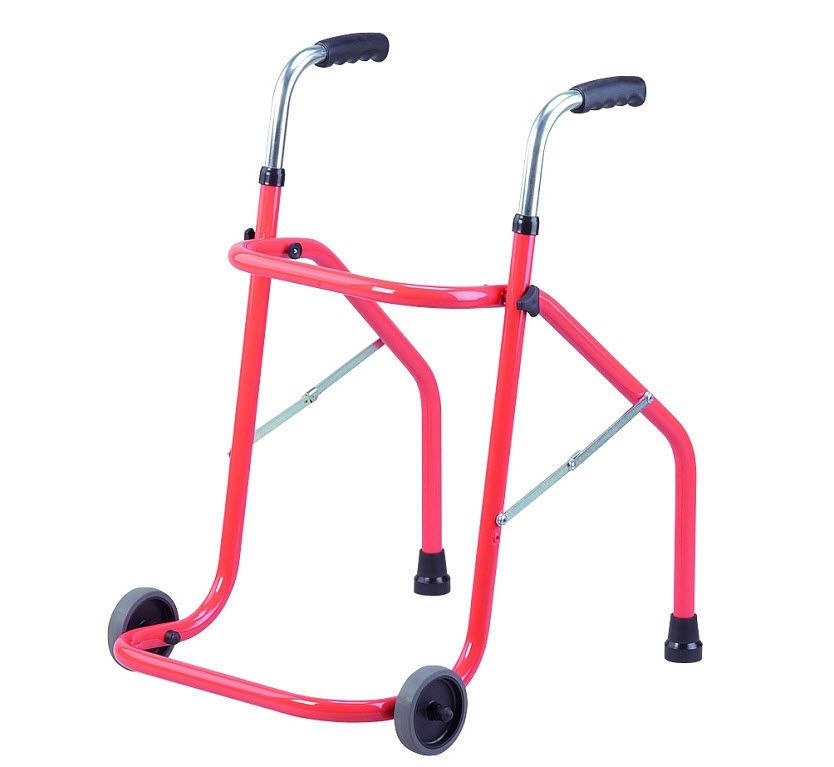 Height-adjustable walker / folding / with 2 casters ANGELO 100M HMS-VILGO