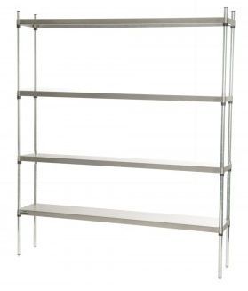 3-shelf shelving unit Stainless Steel Finish Medi-Rack 5000 CRAVEN