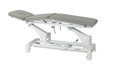Hydraulic examination table / on casters / height-adjustable / 3-section C-3711-M47 Ecopostural