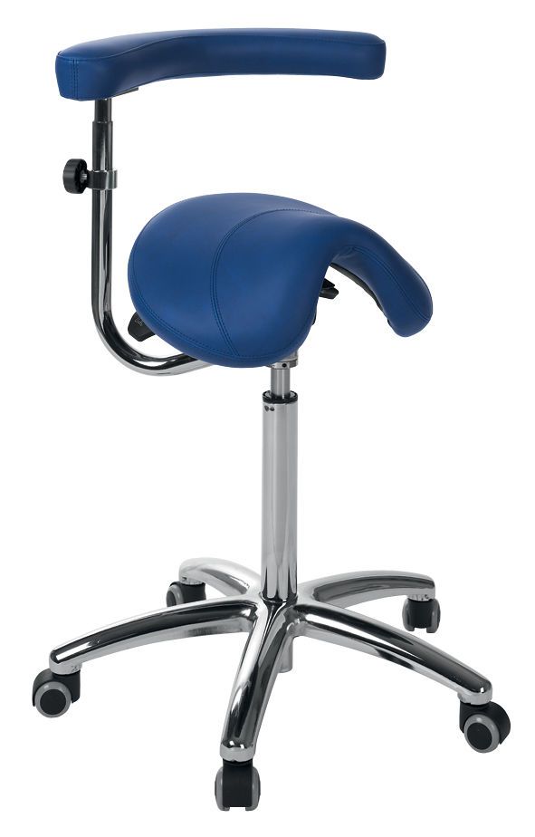 Medical stool / height-adjustable / on casters / saddle seat S-5633 Ecopostural
