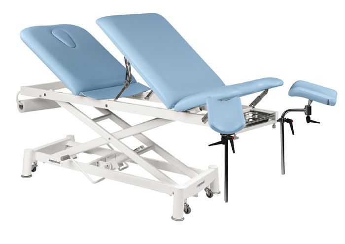 Gynecological examination table / electrical / height-adjustable / on casters C-7781-M47 Ecopostural