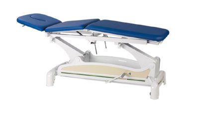 Hydraulic examination table / on casters / height-adjustable / 3-section C-3721-M47 Ecopostural