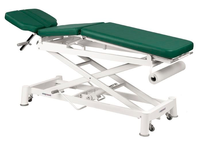 Hydraulic examination table / on casters / height-adjustable / 3-section C-7791-M16 Ecopostural