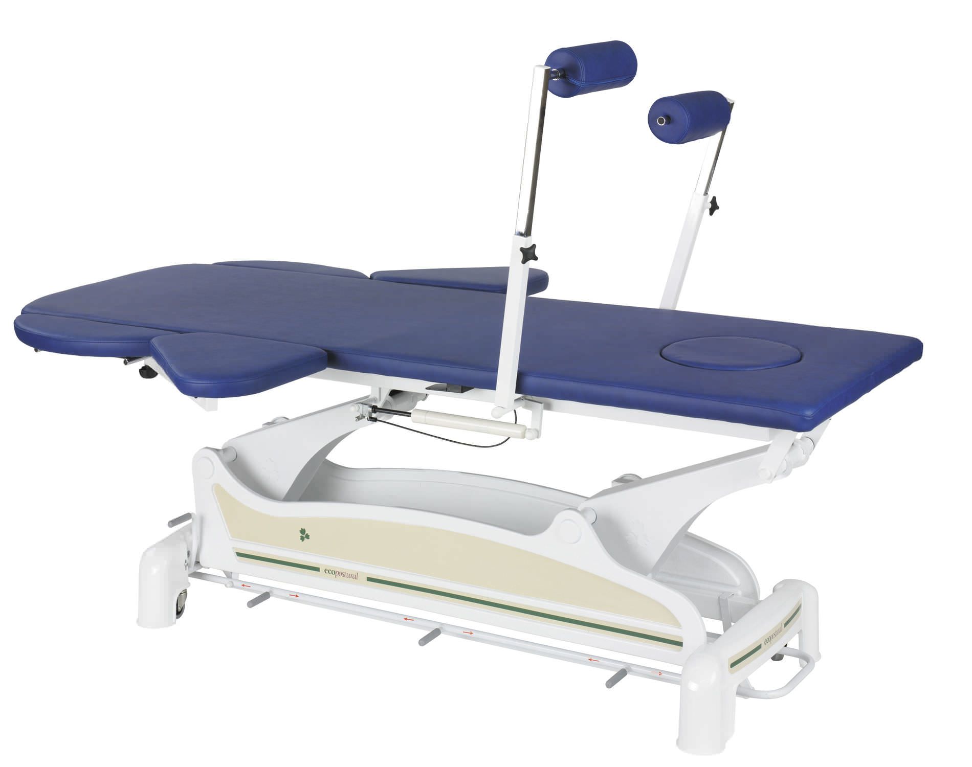 Electrical examination table / height-adjustable / on casters / 2-section C-3580-M66 Ecopostural