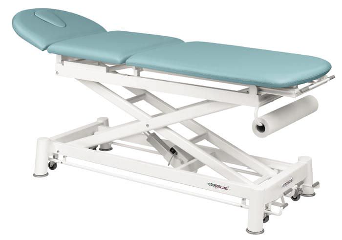 Electrical examination table / height-adjustable / on casters / 3-section C-7510-M47 Ecopostural