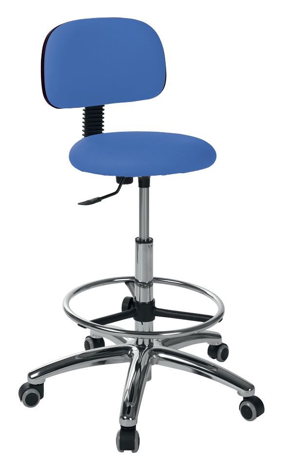 Medical stool / on casters / height-adjustable / with backrest S-5609 Ecopostural