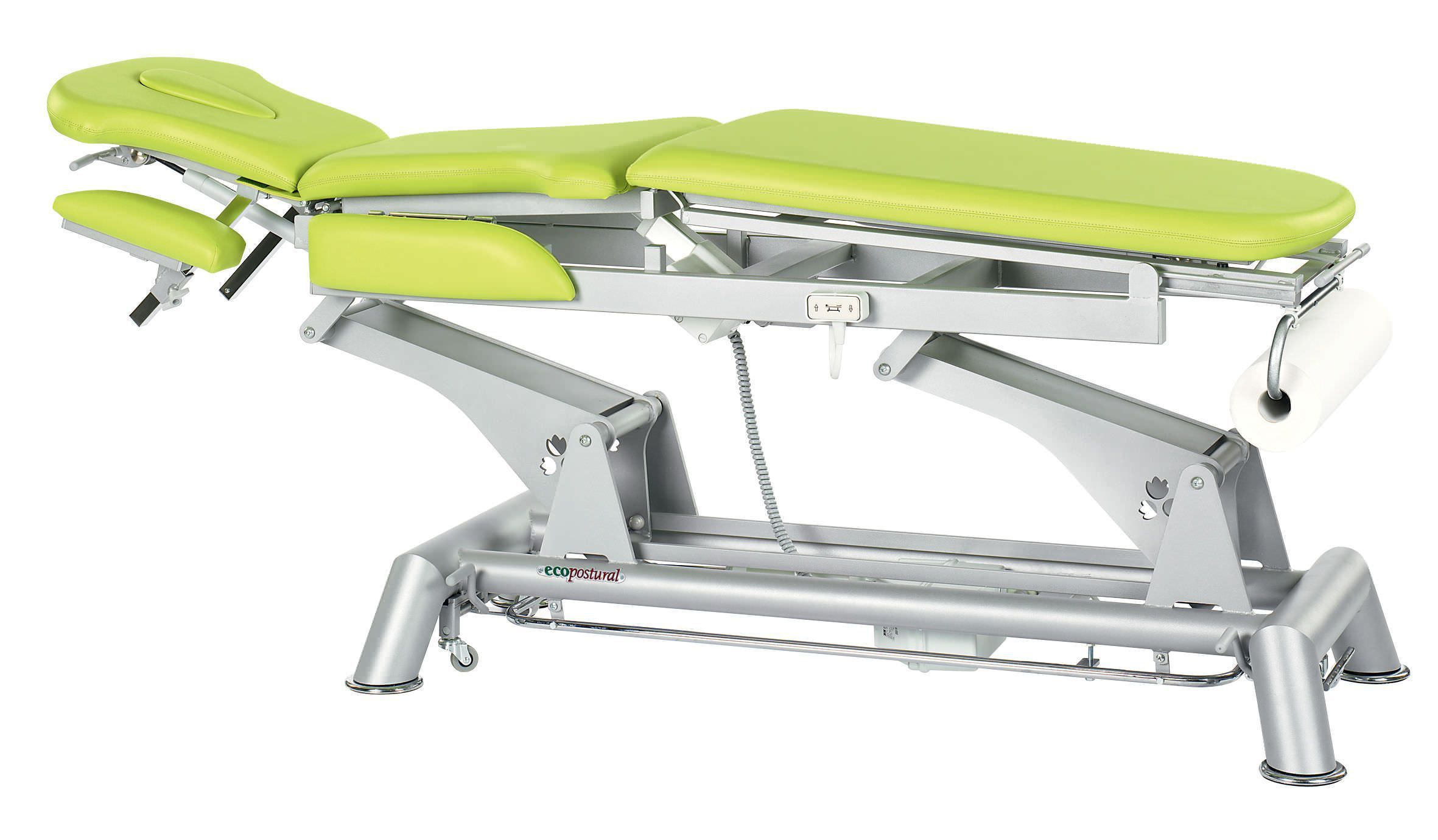 Electrical massage table / on casters / height-adjustable / 3 sections C-5031-M47 Ecopostural