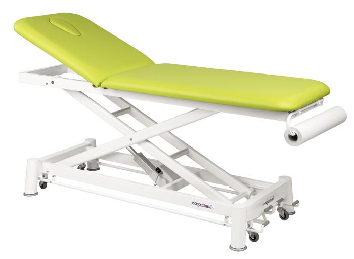Electrical examination table / height-adjustable / on casters / 2-section C-7552-M44 Ecopostural