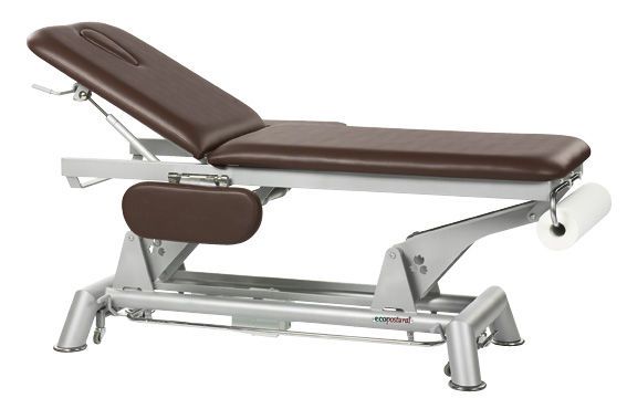 Electrical examination table / on casters / height-adjustable / 2-section C-5051-M44 Ecopostural
