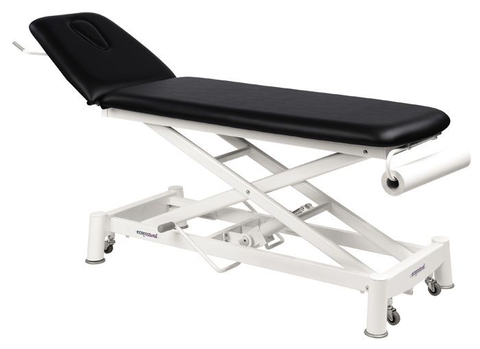 Hydraulic examination table / height-adjustable / on casters / 2-section C-7733-M48 Ecopostural