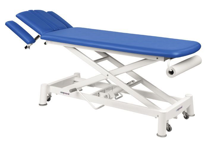Hydraulic examination table / height-adjustable / on casters / 2-section C-7743-M48 Ecopostural