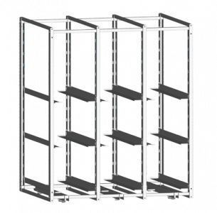 Mobile shelving unit / for containers 5025 CR Alvi