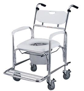 Shower chair / with bucket / on casters SH-300A Medcare Manufacturing