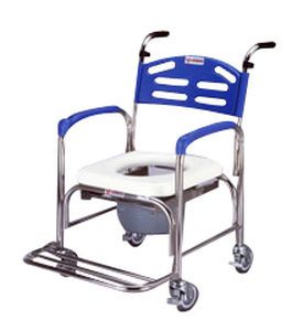 Shower chair / on casters / with bucket SH-300S Medcare Manufacturing