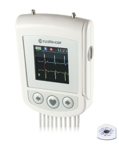 12-channel cardiac Holter monitor custo cor 12 Custo med