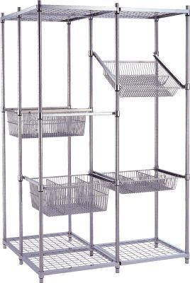 Basket shelving unit / stainless steel APC-60190 Apex Health Care