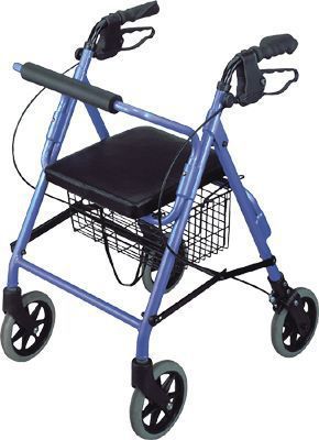 4-caster rollator / with seat / height-adjustable APC-37088 Apex Health Care