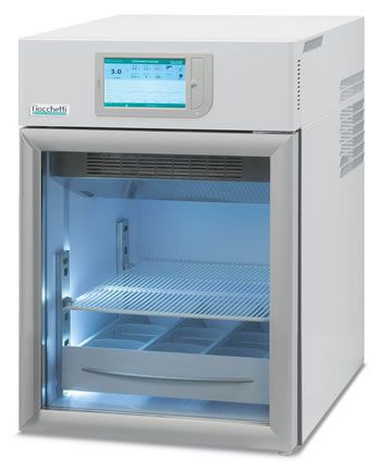 Laboratory refrigerator / cabinet / with automatic defrost / 1-door 2 °C ... 15 °C, 96 L | MEDIKA 100 C.F. di Ciro Fiocchetti & C. s.n.c.