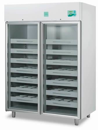 Blood bank refrigerator / cabinet / 2-door 4 °C, 1355 L | EMOTECA 1500 C.F. di Ciro Fiocchetti & C. s.n.c.