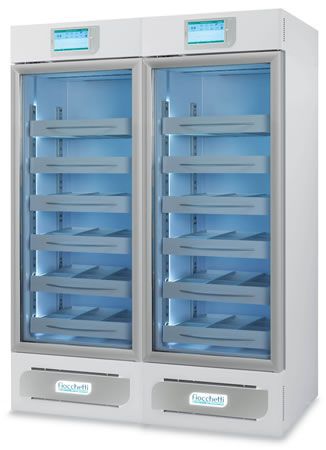 Laboratory refrigerator / cabinet / with automatic defrost / 2-door 2 °C ... 15 °C, 1054 L | MEDIKA 2T 1000 C.F. di Ciro Fiocchetti & C. s.n.c.