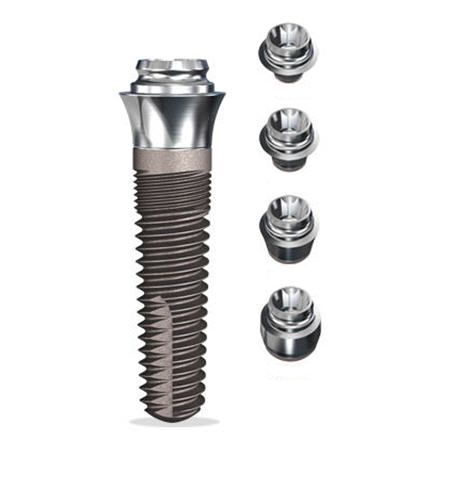 Cylindrical dental implant / external hexagon ScrewIndirect Implant Direct Europe AG