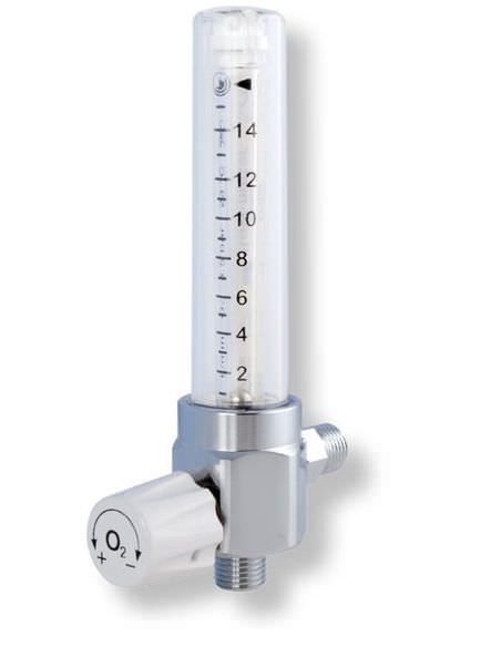 Oxygen flowmeter / variable-area / plug-in type 1 - 50 L/mn | RS Flow-Meter