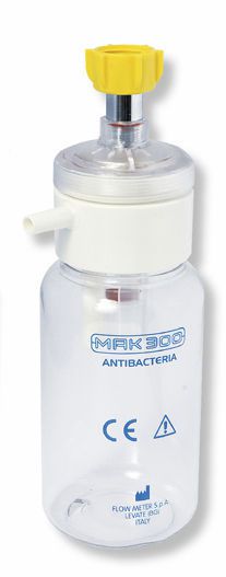 Suction unit jar / antibacterial / polycarbonate 300 / 500 mL | MAK 300/500 Flow-Meter