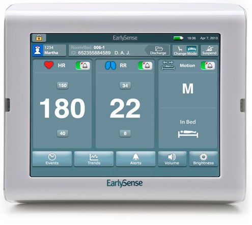 Vital signs monitor with touchscreen EarlySense Vitals EarlySense