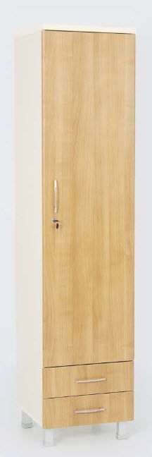 Locker room cabinet / for healthcare facilities / 1-door / 2-drawer 9011910x series Dolsan Medical Equipment Industry