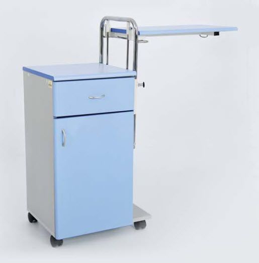 Bedside table with over-bed tray / on casters 90105401 Dolsan Medical Equipment Industry