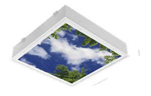 Ceiling-mounted lighting / with graphic animation CSMRI22 Kenall