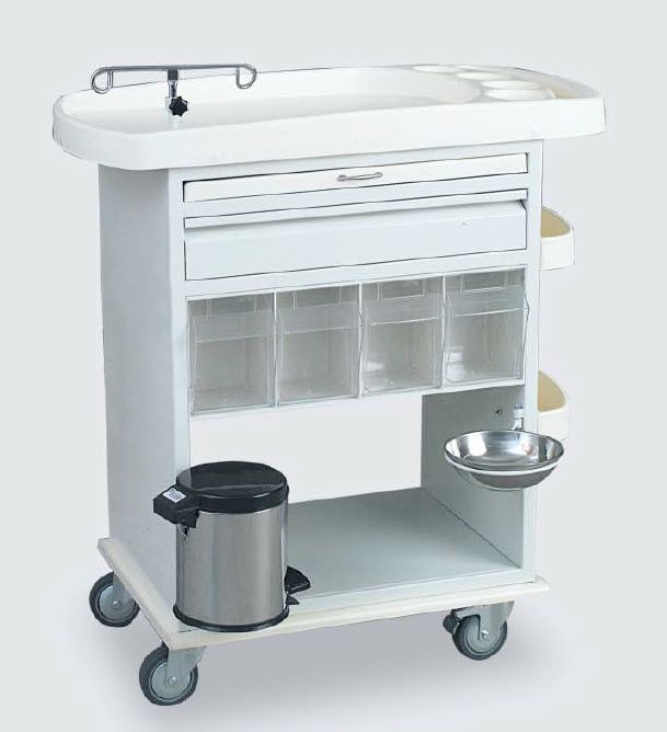 Treatment trolley / dressing / stainless steel 90108101 Dolsan Medical Equipment Industry