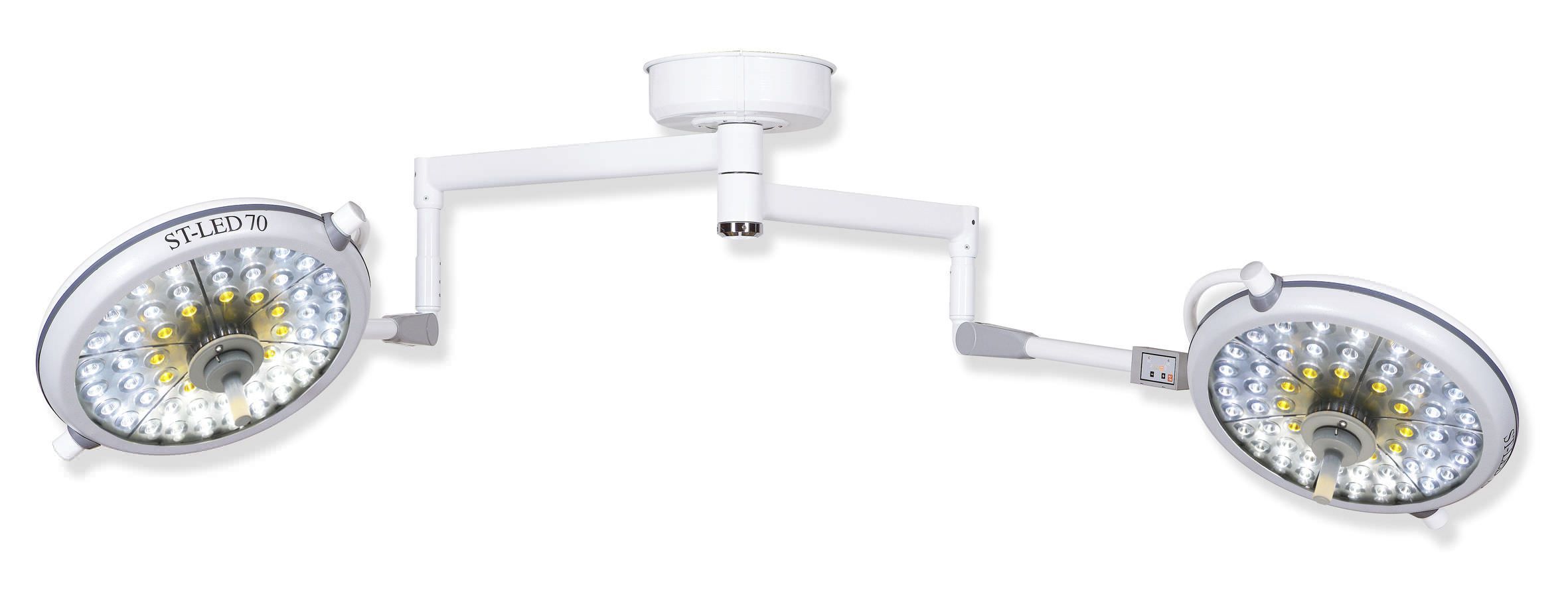LED surgical light / ceiling-mounted / 2-arm ST-LED70D St. Francis Medical Equipment