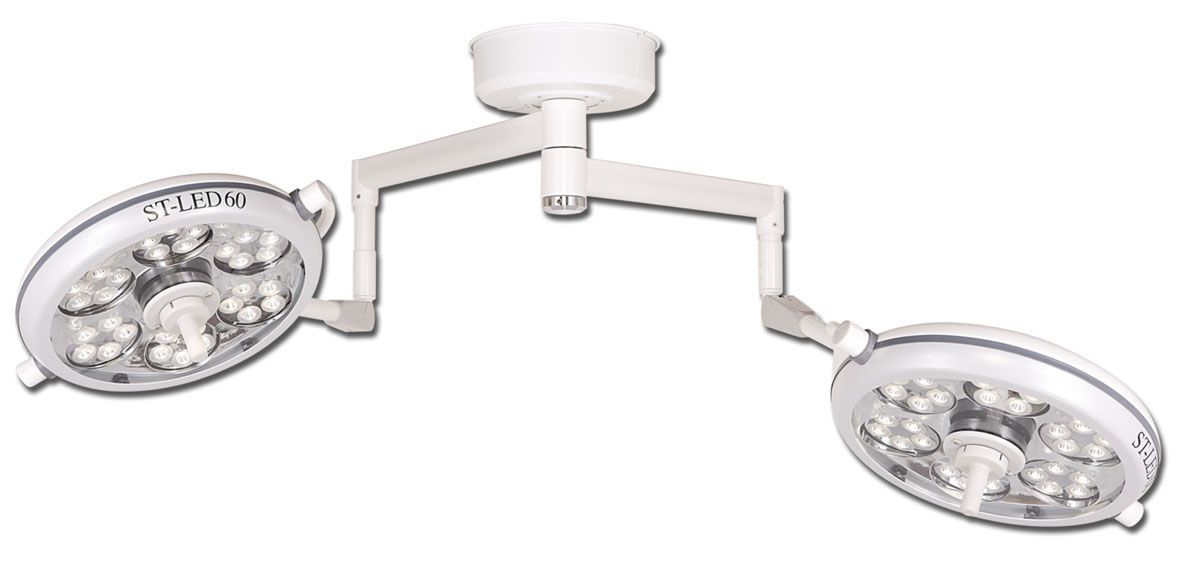 LED surgical light / ceiling-mounted / 2-arm ST-LED60D St. Francis Medical Equipment