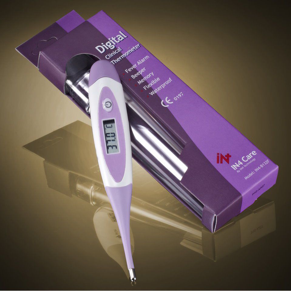 Medical thermometer / electronic / flexible tip IN4-B132F IN4 Technology Corp.