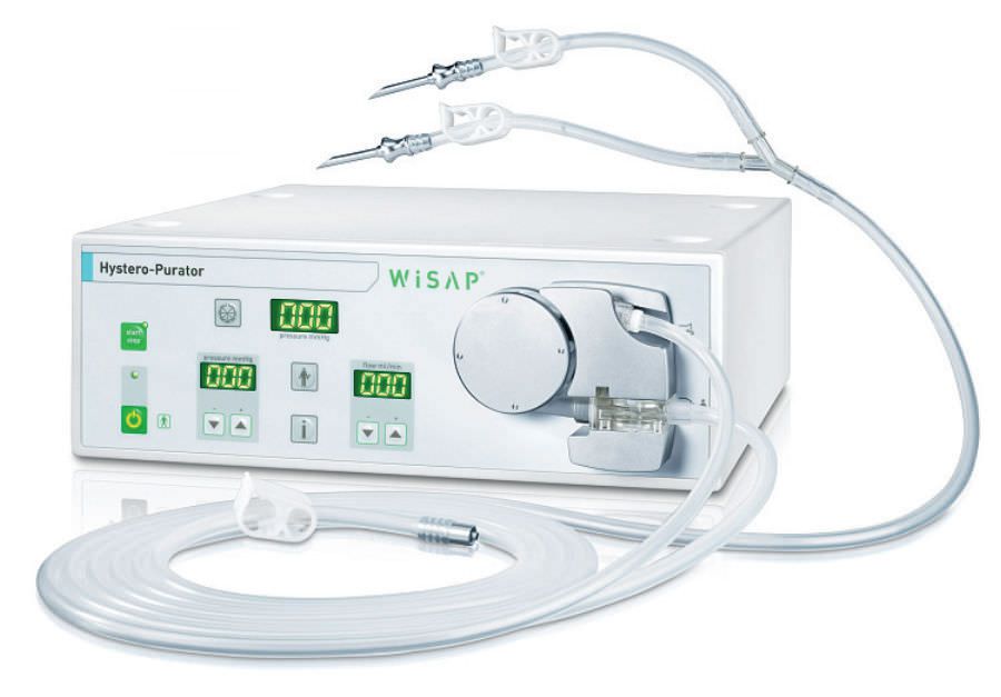 Electric surgical suction pump / on casters / for gynecology 30 - 500 mL/mn | Hystero-Purator 1143-1 WISAP Medical Technology GmbH