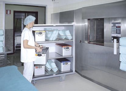 Storage cabinet / sterilization / for healthcare facilities / with hinged door 1625 CR Alvi