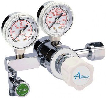 Oxygen pressure regulator / adjustable-flow P-REG-M1-I-XXX Amico Corporation