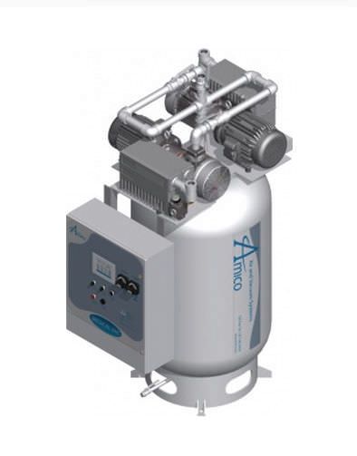 Medical vacuum system / rotary vane / lubricated CSA Duplex RVL Vertical Amico Corporation