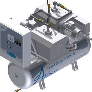 Medical vacuum system / rotary claw / oil-free CSA Duplex CCD Horizontal Amico Corporation