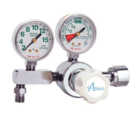 Oxygen pressure regulator / fixed-flow P-REG-M1-F-I-OXY Amico Corporation