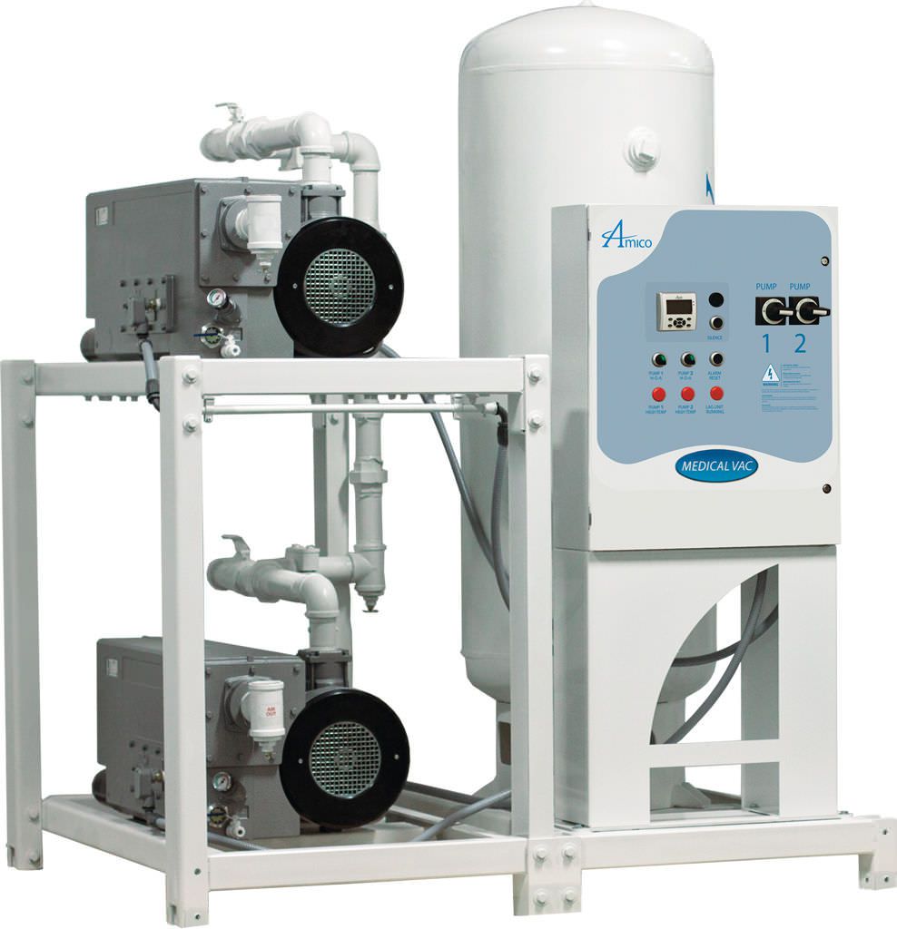 Medical vacuum system / rotary vane / lubricated CSA Duplex RVL Modular Amico Corporation