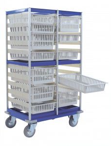 Transport trolley / with basket / open-structure 3425 CR Alvi