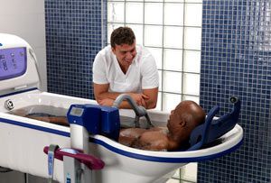 Electrical medical bathtub / height-adjustable Rhapsody™, Primo™ ArjoHuntleigh