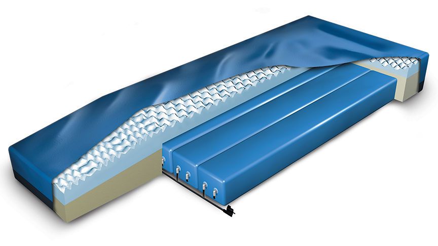 Hospital bed mattress / anti-decubitus / dynamic air / multi-layer AtmosAir™ 4000 ArjoHuntleigh